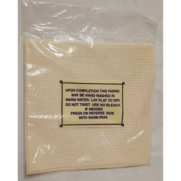 Ivory Cross Stitch AIDA Cloth Fabric 14 Count 12” x 18” 100% cotton 56181 - Picture 4 of 5